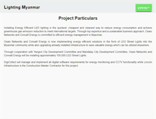 Tablet Screenshot of lightingmyanmar.com
